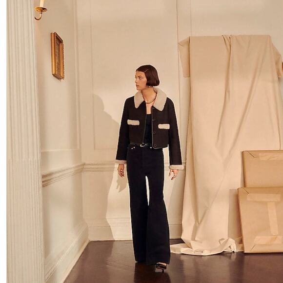 NWT J. Crew Wide-leg Corduroy Trouser Black 27T - Picture 3 of 13